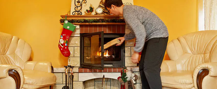 Rusted Metal Fireplace Restoration in Ocean Acres, New Jersey